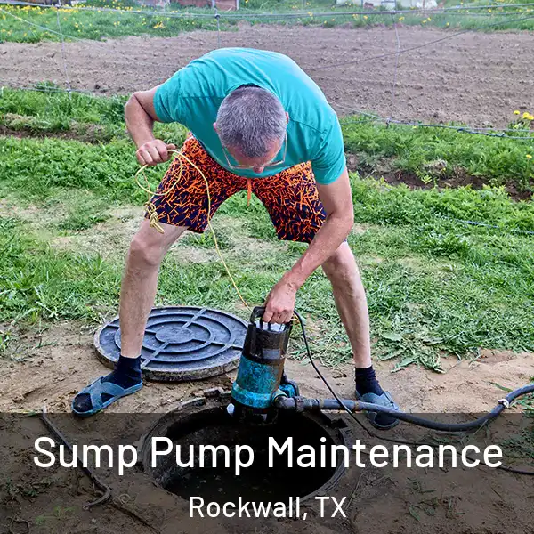  Sump Pump Maintenance Rockwall, TX